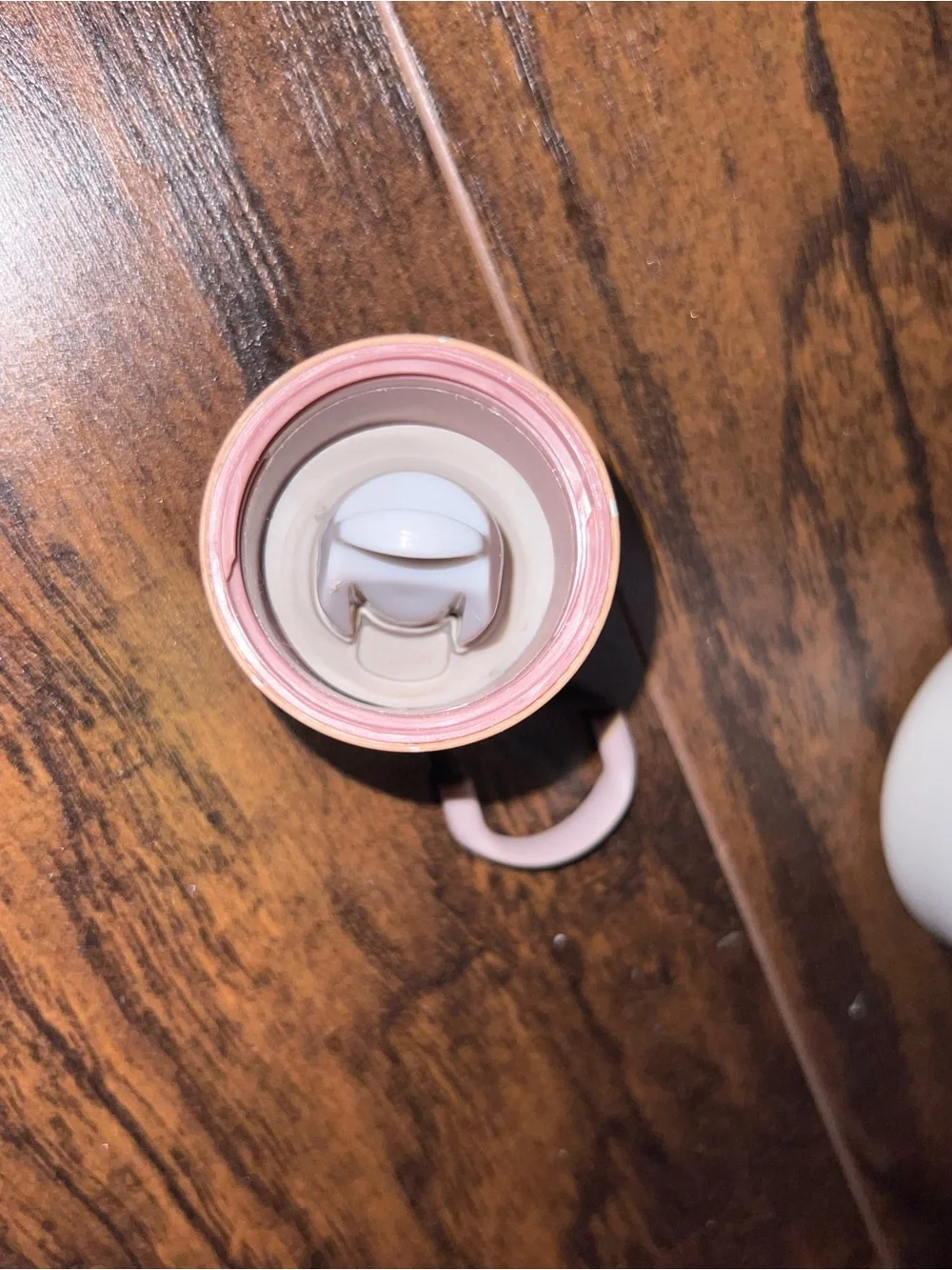 owolo White Water Bottle with Rose Gold Cap